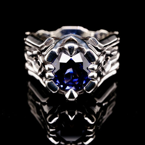 Zevria - Sapphire & silver ring