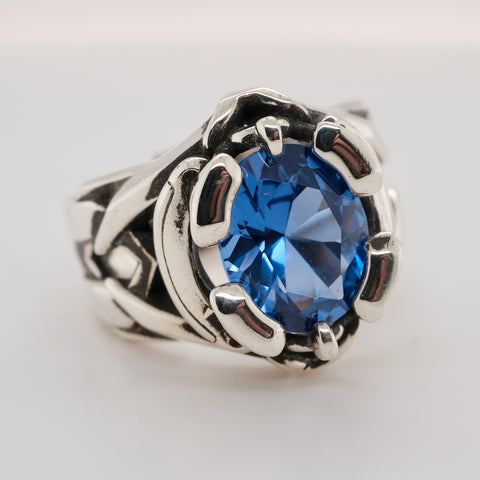 Aetrum - Sapphire & silver ring