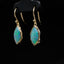 Erosion opal and 10k gold earrings