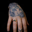 ‘Erosion’ lab emerald and 10k gold ring