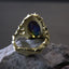 Black crystal opal ‘Pyro Arcanum’ design