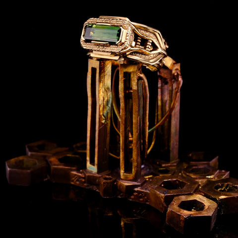 'Nova' - sapphire & gold ring