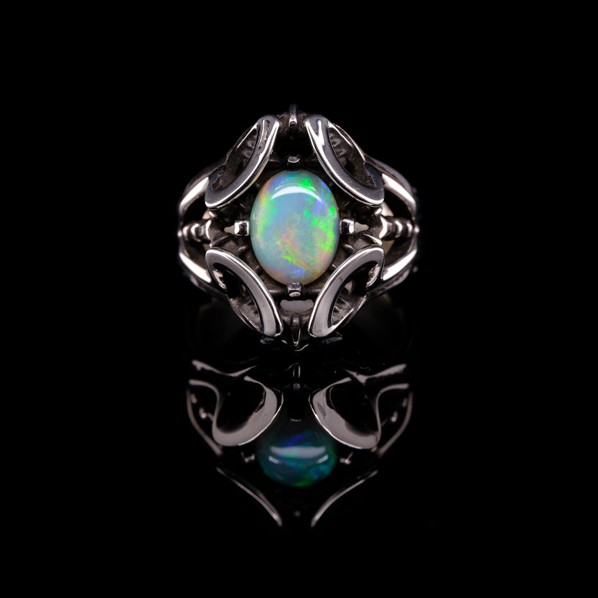 Nocturne opal ring