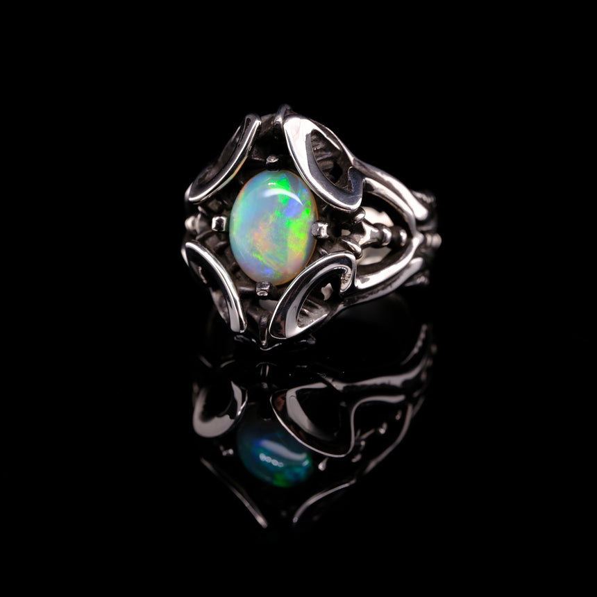 Nocturne opal ring