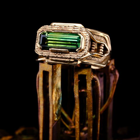 'Nova' - sapphire & gold ring