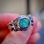 ‘Cyberpunk’ #7 - Boulder opal & silver ring