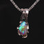 Boulder opal & silver pendant