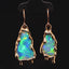 Crystal opal & 18ct gold ‘Melty’ earrings