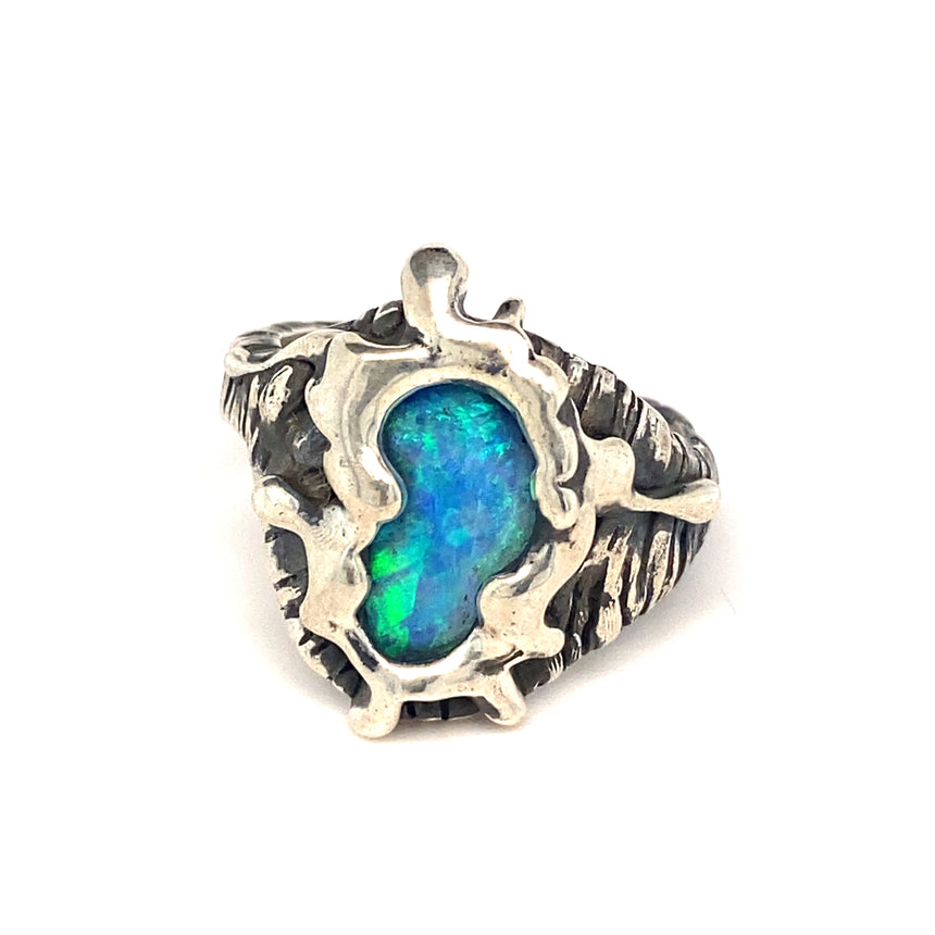 Ocean Melty opal ring