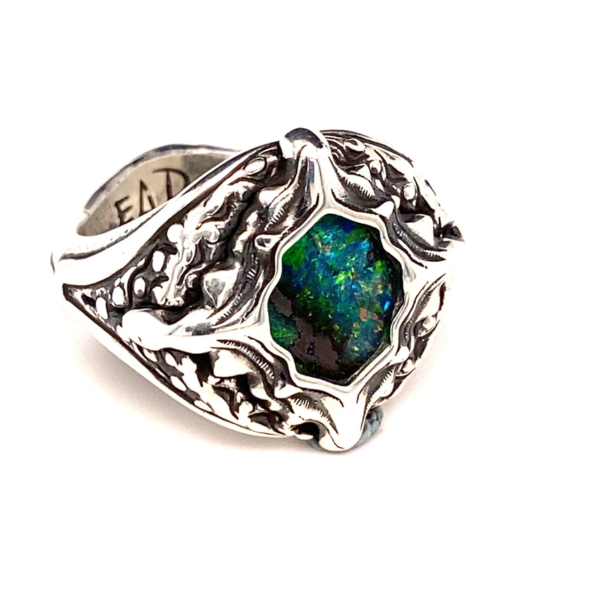 Mandala1 opal ring