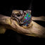 Boulder opal & silver ring