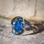 Black blue ‘Erosion’ ring