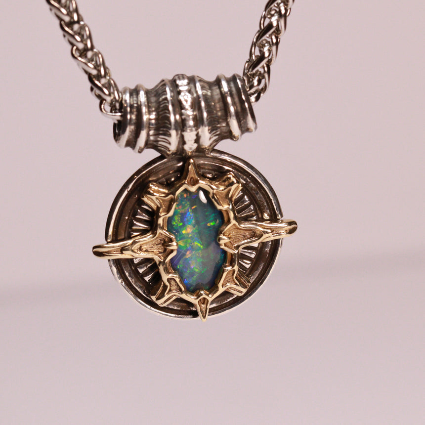 ‘Compass’ opal pendant