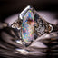 ‘Erosion’ boulder opal ring