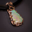 Rose rock bud - gem crystal opal pendant