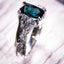 Dark blue sapphire ‘Erosion’ ring