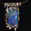 Big blue swirly Melty pendant