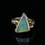 Green sparkle party opal ring