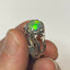 Platinum & Lightning Ridge Cat’s eye crystal opal