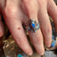 Neo-organic boulder opal ring