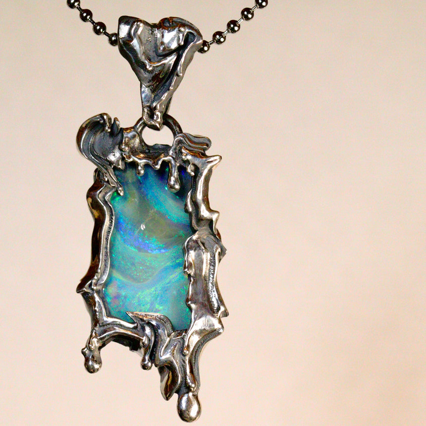 Wild Style X Melty - XL 🌊 opal pendant