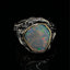 Opal, gold & silver ring